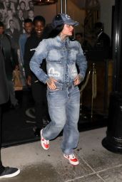 Kehlani in Double Denimat Catch in West Hollywood 05-24-2024