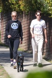 Kristen Stewart and Dylan Meyer Out in Los Angeles 04-30-2024