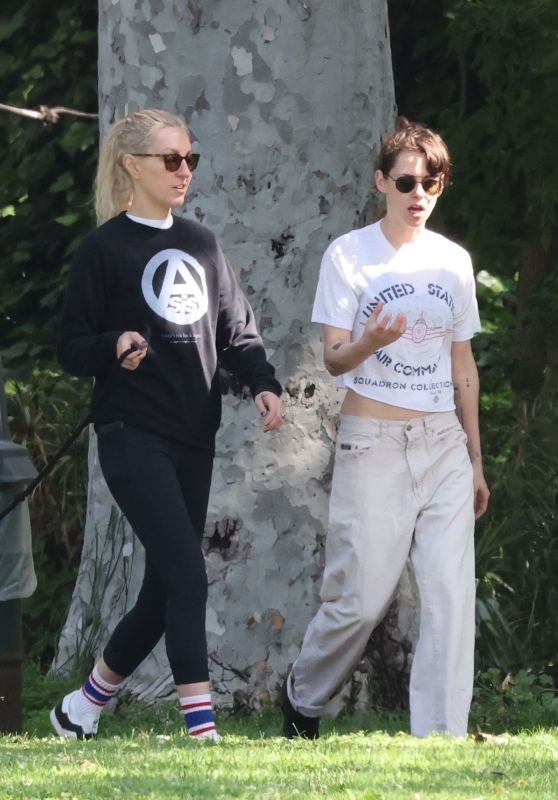 Kristen Stewart and Dylan Meyer Out in Los Angeles 04-30-2024