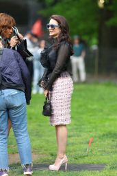 Kristin Davis and Nicole Ari Parker at "And Just Like That" Set in Central Park in NY 05-13-2024