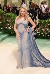 Kylie Minogue Stuns in Shimmering Comeback at Met Gala 2024