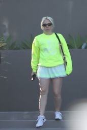 Lady Gaga in Stylish Tennis Outfit During Malibu Match with Boyfriend 04-29-2024