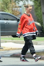 Lala Kent Wearing Michael Jordan Attire Leaving Her Office in Culver City 05-22-2024