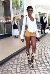 Leomie Anderson at the Martinez Hotel in Cannes 05-22-2024