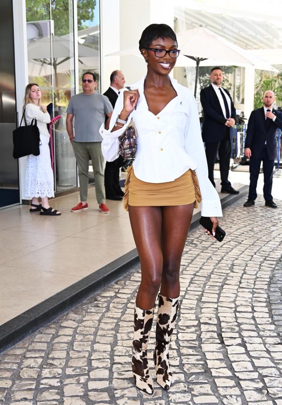 Leomie Anderson at the Martinez Hotel in Cannes 05-22-2024