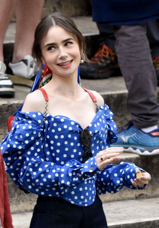 Lily Collins Filming “Emily in Paris” in Rome 04-29-2024 (more photos)