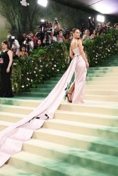 Lily James Stuns in Pink Gown at 2024 Met Gala