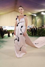 Lily James Stuns in Pink Gown at 2024 Met Gala