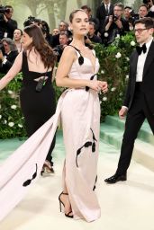 Lily James Stuns in Pink Gown at 2024 Met Gala