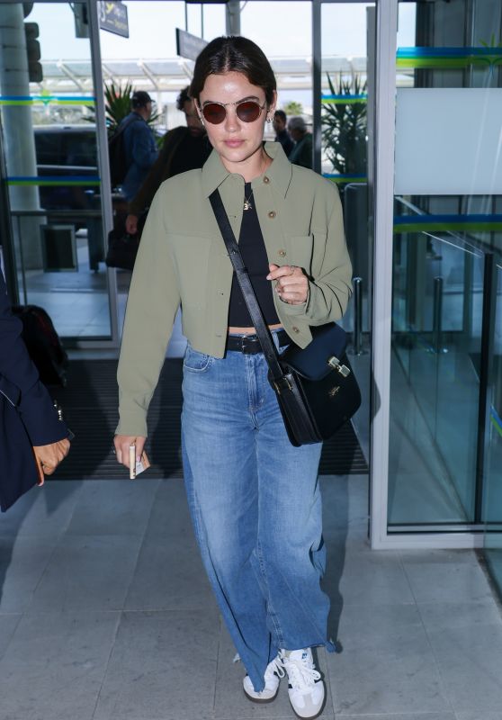 Lucy Hale at Nice Airport 05-23-2024
