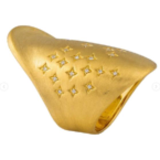 Maison H Jewels Brushed Gold Skin Ring