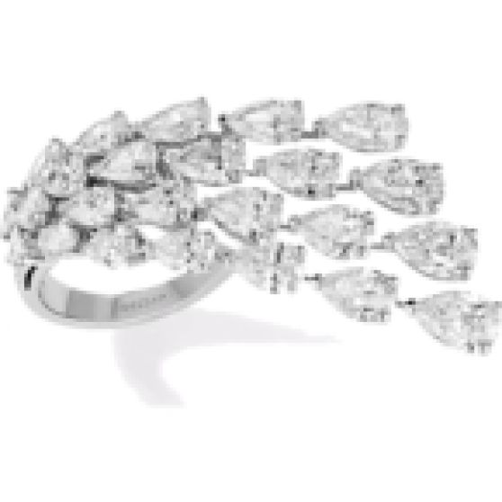 Messika High Jewelry Diamond Wave Ring