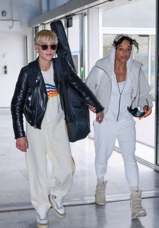 Michelle Rodriguez and Carmen Vandenberg at Nice Airport 05-24-2024