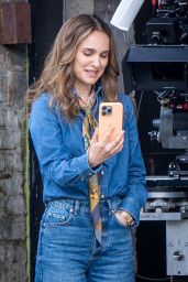 Natalie Portman on the Set of "Fountain of Youth" in London 05-24-2024