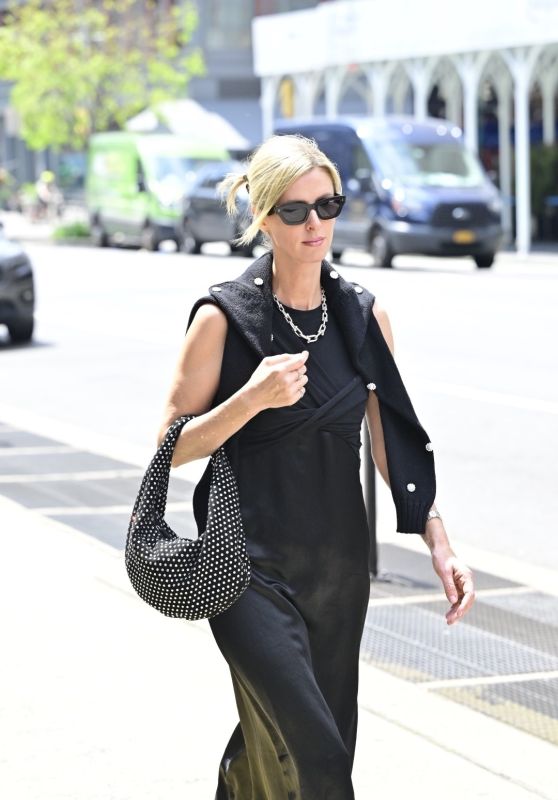 Nicky Hilton in a Black Dress and Black Shoes Out in New York 05-01-2024