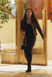 Noor Alfallah Exiting the Sunset Tower Hotel in Los Angeles 05-06-2024