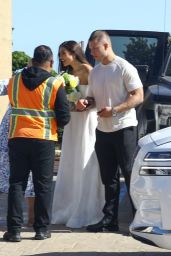 Olivia Culpo and Christian McCaffrey Leave Her Bridal Shower at Nobu in Malibu 05-25-2024