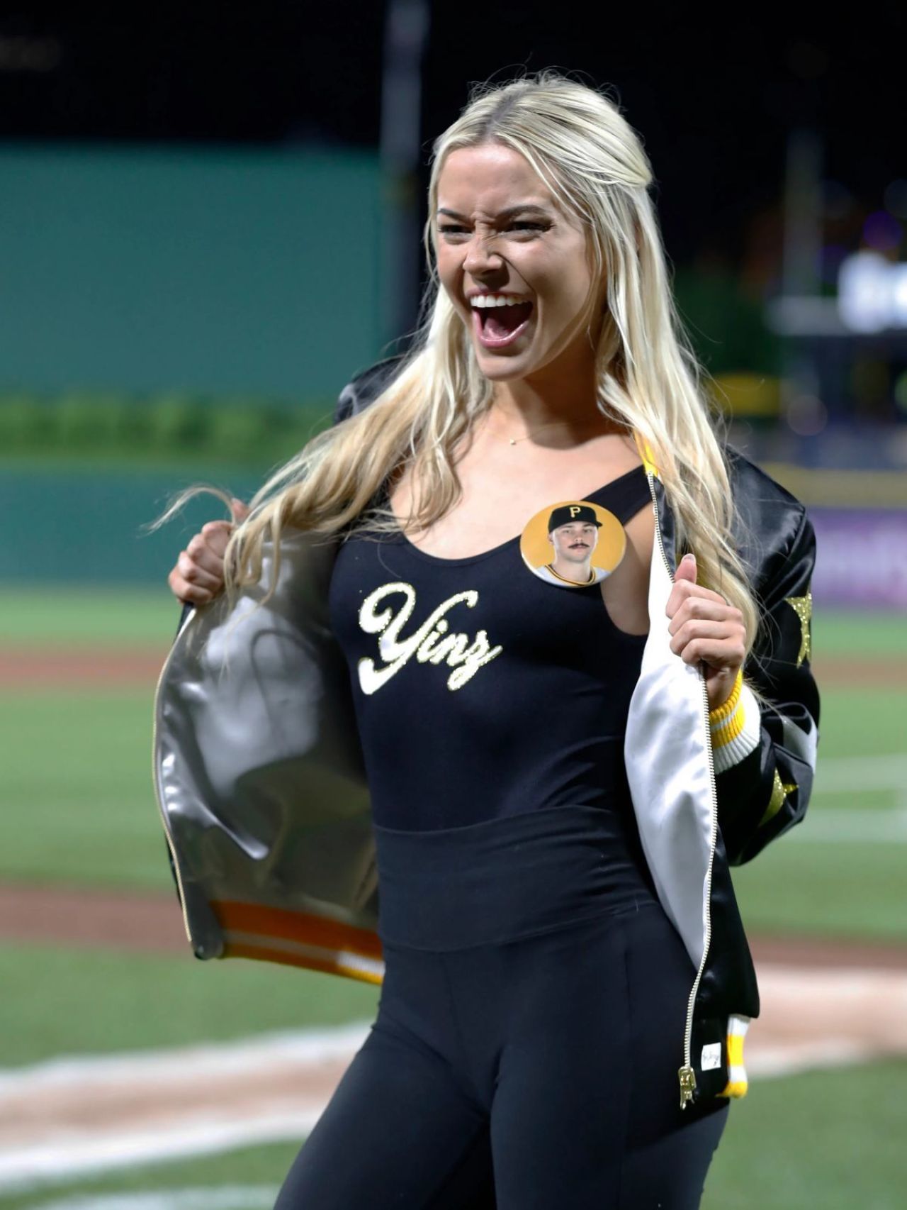 Olivia Dunne at Chicago Cubs vs Pittsburgh Pirates Game in Pittsburgh ...