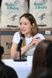 Olivia Wilde at the Baby2Baby Maternal Health Press Conference in LA 05-08-2024