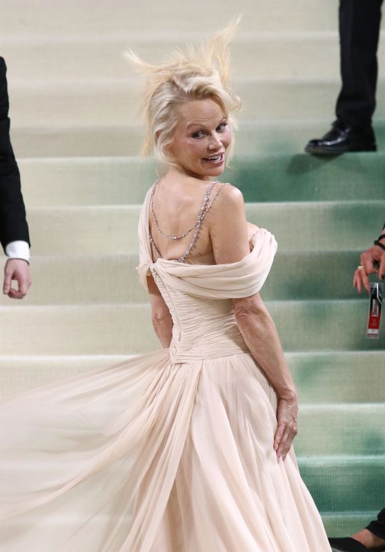 Pamela Anderson Stuns at 2024 Met Gala with Glamorous Makeover