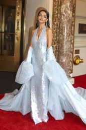 Rachel Zegler Stuns in Icy Blue Dior Gown at 2024 Met Gala