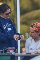 Riley Keough Sports a "Graceland" Sweatshirt - Los Angeles 05-09-2024