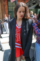 Rosalia in Sporty Chic Ensemble Out in New York 05-01-2024
