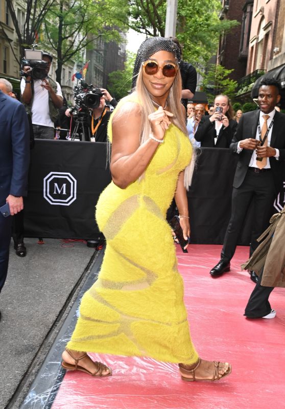 Serena Williams in a Bright Yellow Dress in New York 05-06-2024