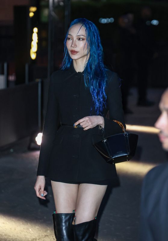 Soo Joo Park Arriving for the Gucci Cruise 2025 Fashion Show in London 05-13-2024