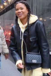 Storm Reid Strolling Through the Upper East Side of New York 05-05-2024