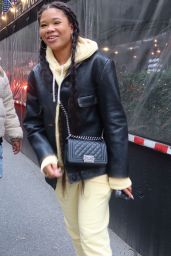 Storm Reid Strolling Through the Upper East Side of New York 05-05-2024
