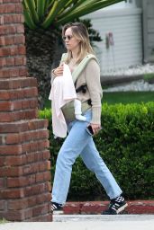 Suki Waterhouse Taking a Walk With Her Baby in Los Angeles 05-24-2024