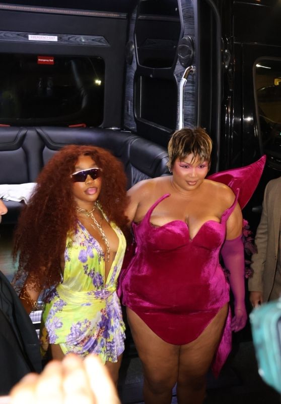 SZA and Lizzo "Were Arriving at Casa Cipriani for a Met Gala After-party in New York 05-06-2024