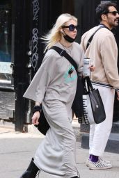 Taylor Momsen Wearing a Bed-sheet Like Onesie - Manhattan’s SoHo Area 04-30-2024