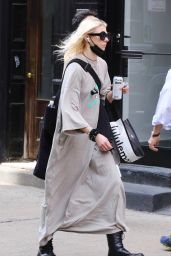 Taylor Momsen Wearing a Bed-sheet Like Onesie - Manhattan’s SoHo Area 04-30-2024
