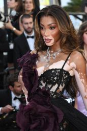 Winnie Harlow at “The Count of Monte Cristo” Premiere at Cannes Film Festival 05-22-2024