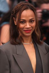 Zoe Saldana at Emilia Perez Photocall at Cannes Film Festival 05-19-2024