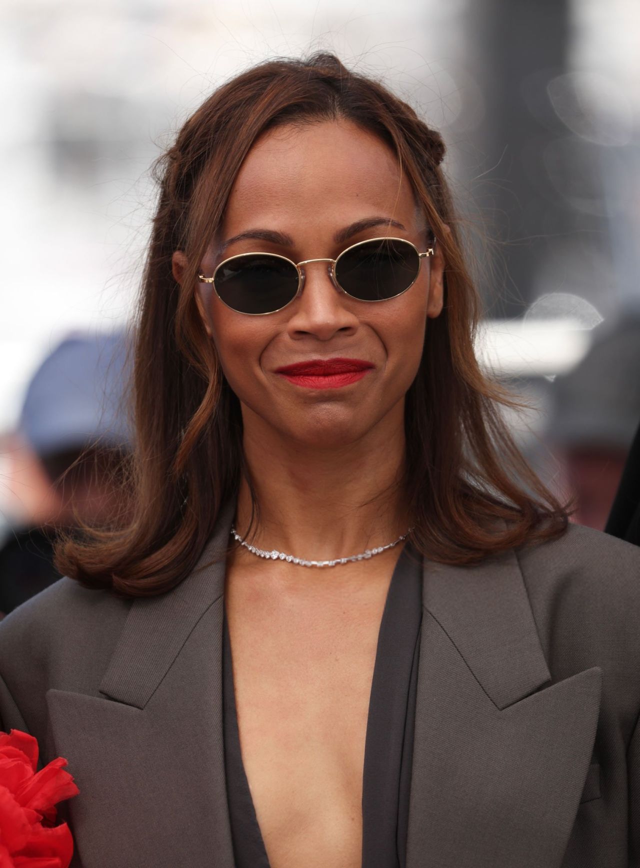 Zoe Saldana at Emilia Perez Photocall at Cannes Film Festival 0519