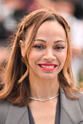 Zoe Saldana at Emilia Perez Photocall at Cannes Film Festival 05-19-2024