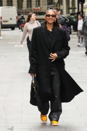 Alesha Dixon in Black Outfit at Global Offices in London 06-04-2024