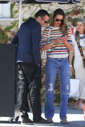 Alessandra Ambrosio and Mohammed Al Turki at Il Pastaio Restaurant in Beverly Hills 06-13-2024
