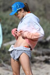 Alessandra Ambrosio on the Beach in Pacific Palisades 06-10-2024