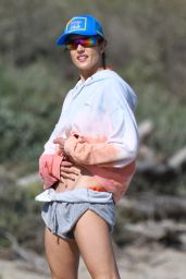 Alessandra Ambrosio on the Beach in Pacific Palisades 06-10-2024