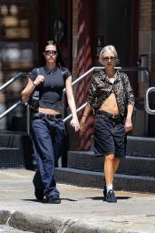Amelia Hamlin With Her Sister Delilah Hamlin Shopping in NYC 06-28-2024