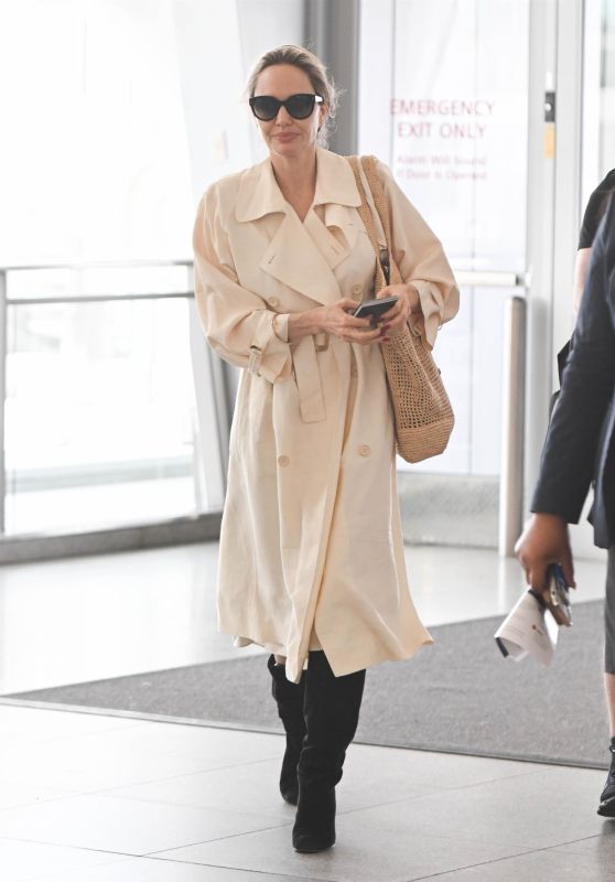 Angelina Jolie Arriving at JFK Airport in New York 06-24-2024