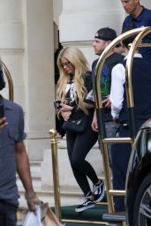 Avril Lavigne Leaving Her Hotel in Paris 06-28-2024