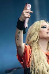 Avril Lavigne Performs at the Tinderbox Music Festival in Odense 06-27-2024