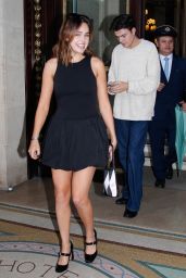 Bailee Madison in Mini Dress Out in Paris 05-30-2024