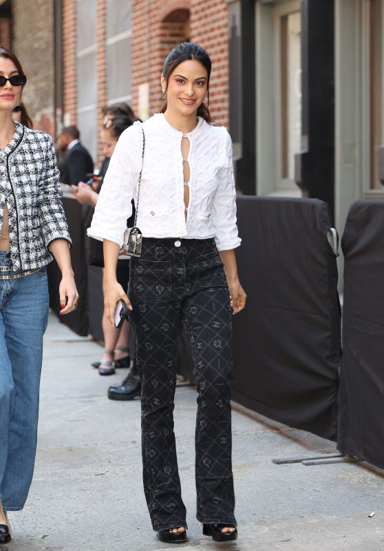 Camila Mendes Arrives at the Chanel Tribeca Festival Women’s Lunch in New York 06-07-2024