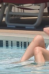 Claudia Alende in Pink Bikini in Las Vegas 06-13-2024